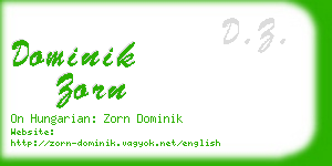 dominik zorn business card